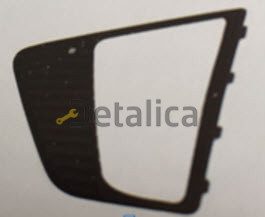 Решетка бампера передняя левая с отв п/противотум для Хендай Creta (Китай)