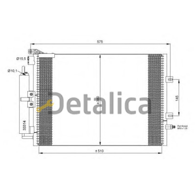 Радиатор кондиционера для Рено Клио от 2006 Китай