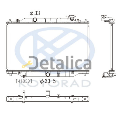 Радиатор охлаждения для мазда сх5 МТ АТ Koyo Япония