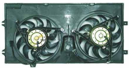 VOLKSWAGEN TRANSPORTER (200W+450W) мотор+вентилятор радиат охлажден двухвентилят с корпус 2 (Тайвань) 