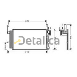 Радиатор кондиционера для Хендай Санта Фе от 2001 (Китай)