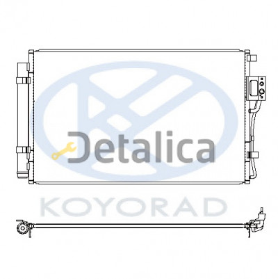 Радиатор кондиционера для Хендай Санта Фе 3 (KOYO)