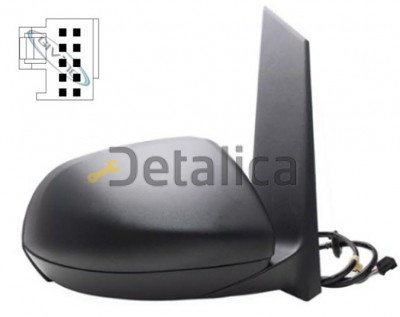 Зеркало для Мерседес VITO правое электр с подогревом черн 5 конт (aspherical) (Тайвань)