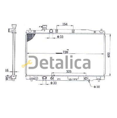 Радиатор охлаждения для Хонда СРВ 3 AT Китай