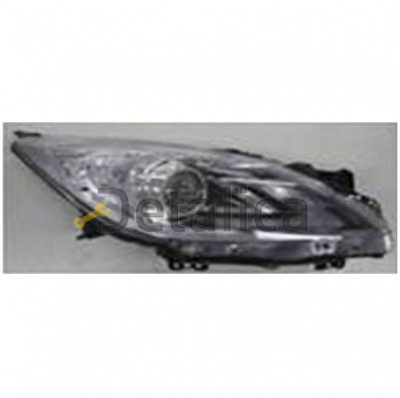 Фара правая ксенон с регулятором мотора линзованная внутри черная для мазда 3 от 2009