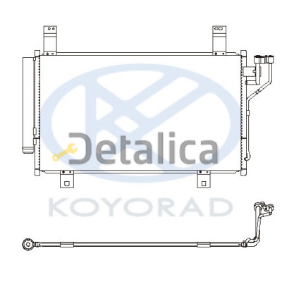 Радиатор кондиционера для Мазда СХ-5 Koyo Япония