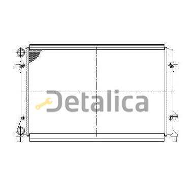 Радиатор охлаждения для Skoda Octavia A5 от 2004 Nissens Дания