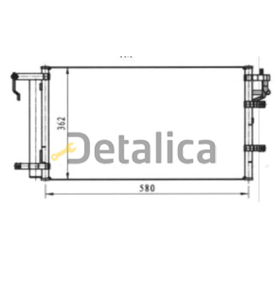 Конденсатор для Киа Церато от 2004 (Китай)