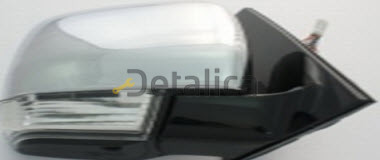 Зеркало правое Митсубиси Pajero IV электр, указатель поворота (convex), черн (Тайвань)