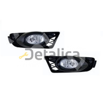 Фара противотуманная левая+правая комплект с решеткой бампера седан для хонда цивик от 2009