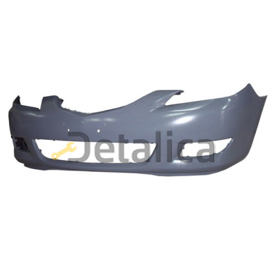 Бампер передний седан 1.6 без отверстия  под омыватель фар грунт для мазда 3 от 2004