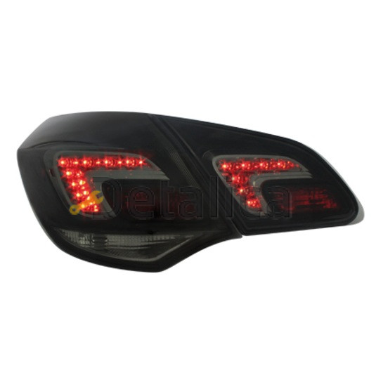 Фонарь задний внешний+внутренний левый+правый комплект 5 дв тюнинг с диод тонированный внутри хром дляОпель Астра J от 2009