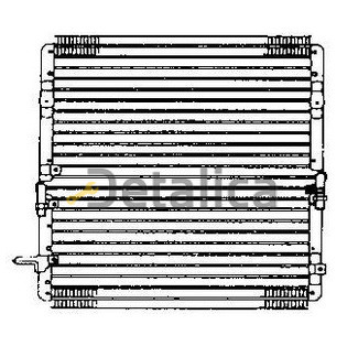 Радиатор кондиционера для Тойота Ленд Крузер 100 дизель с 2 кондиционерами 2000-2002