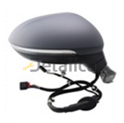 Зеркало правое электрическое с подогревом,с автоскладыванием, ук.поворота Side Assist подсветка, память 15+2 контакта для Фольксваген Пассат В8 от 2015 (Тайвань) грунт