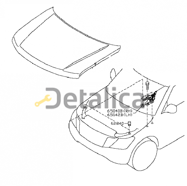 Капот для Ниссан Патрол Y62 оригинал