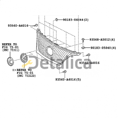 Решетка радиатора оригинал для лексус RX270 RX350 RX450h от 2009