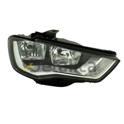 Фара правая с регулятор мотора для Ауди А3 В8 от 2012 - 2014 (Depo) галоген