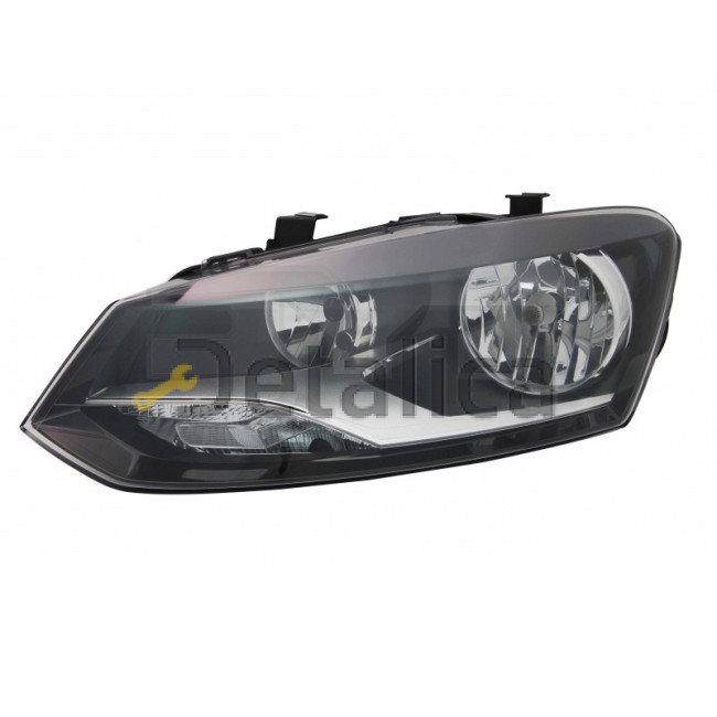 Фара левая с регулятором мотора хэтчбэк для Фольксваген Поло 5 от 2010 (Depo) H7/H7
