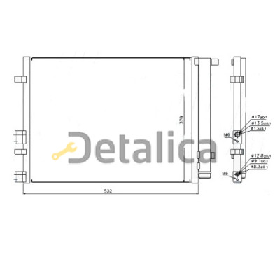 Радиатор кондиционера для Хендай I20 (Китай)