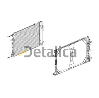 Радиатор кондиционера в сборе с рамкой для Опель Инсигния Китай