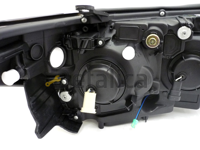 Фары тюнинг-комплект светящиеся ободки EAGLE EYES внутри черные для Тойота Лэнд Крузер 200