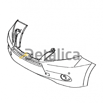 Бампер передний с отверстием под омыватель фар под датчик  оригинал для лексус RX270 RX350 RX450h от 2009     LXRX409-160