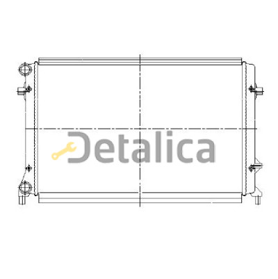 Радиатор охлаждения для Шкода Октавия А5 от 2004 (Nissens) Радиатор охлаждения для Шкода Октавия А5 от 2004 (Nissens)