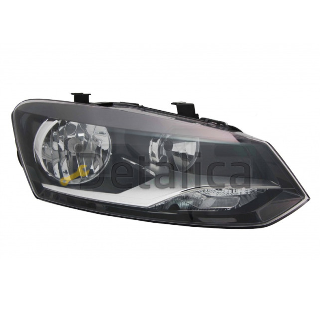 Фара правая с регулятором мотора хэтчбэк для Фольксваген Поло 5 от 2010 (Depo) H7/H7