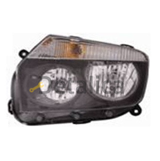 Фара левая  для Рено Дастер внутри чёрная