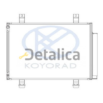 Радиатор кондиционера для Сузуки Свифт 3 Koyo Япония