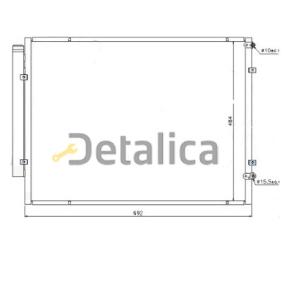 Радиатор кондиционера для Лексус РХ 300 / РХ 330 / РХ 350 3.3 Китай