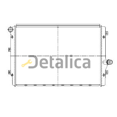 Радиатор охлаждения для Шкода Октавия А5 Ava Германия Радиатор охлаждения для Шкода Октавия А5 Ava Германия
