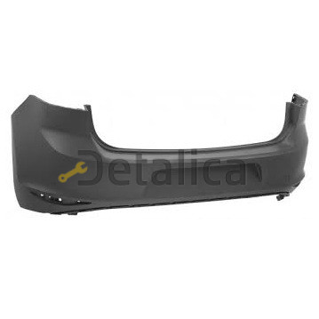 Бампер задний без отверстий под парктроники для Фольксваген Гольф 7 от 2012 (Тайвань) грунт