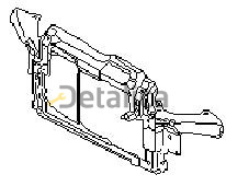 Суппорт радиатора для Шкода Фабия II одновентилят, пластик (Тайвань) Суппорт радиатора для Шкода Фабия II одновентилят, пластик (Тайвань)