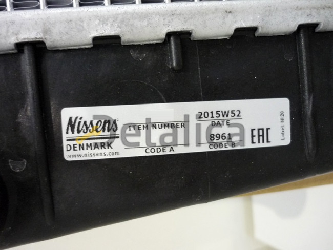 Радиатор охлаждения для Шевроле Авео Т250 1.4 1.2 Nissens