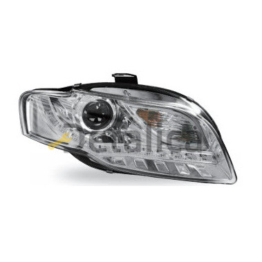 Фара левая+правая комплект тюнинг линзованная с диод ук поворота внутр хром для Ауди А4 от 2005 (Junyan)