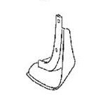 Брызговик переднего крыла правый для Тойота Королла Е150 от 2006 (Тайвань) Седан