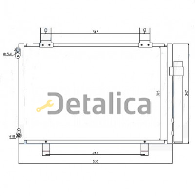 Радиатор кондиционера для Сузуки Свифт 3 Китай