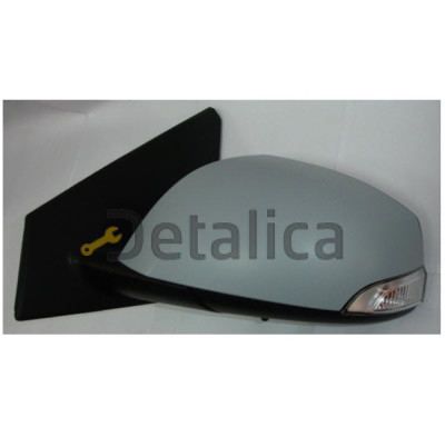 Зеркало левое электрическое с подогревом указатель поворота датчик температуры aspherical грунт для Рено Меган от 2010