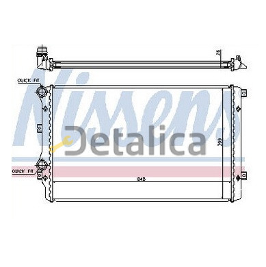 Радиатор охлаждения для Skoda Octavia от 2004 (Nissens) Радиатор охлаждения для Skoda Octavia от 2004 (Nissens)