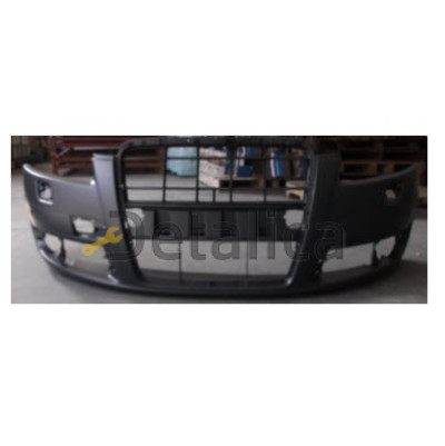 Бампер передний с отв под омыватели фар под датчики для Ауди А6 С6 от 2004 (Китай)