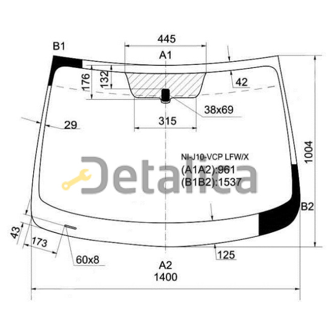 Лобовое стекло для Ниссан Кашкай J10 Лобовое стекло для Ниссан Кашкай J10