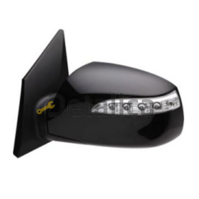 Зеркало левое электрическое с подогревом указатель поворота автоскладывающееся для Хендай IX35 от 2010 (Тайвань)