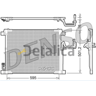 Радиатор кондиционера для Инфинити ЕХ25, ЕХ35, ЕХ37 Denso Япония