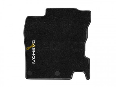 Коврики салонные текстильные для Ниссан Кашкай J11E ворс.черные анг.