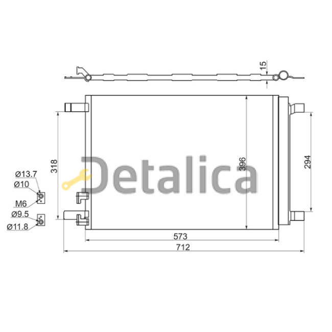 Радиатор кондиционера для Skoda Kodiaq Termal Тайвань