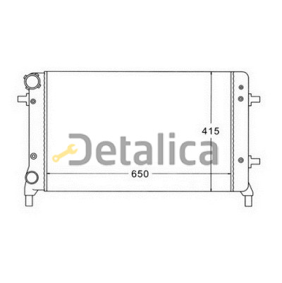 Радиатор охлаждения для Шкода Октавия А5 от 2004 (Китай) Радиатор охлаждения для Шкода Октавия А5 от 2004 (Китай)