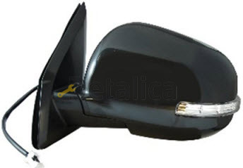 Зеркало Митсубиси Outlander XL 2010- левое электр, подогрев, указат.поворота (convex) {4008 12-/ C4 AIRCROSS 12-} (Тайвань)