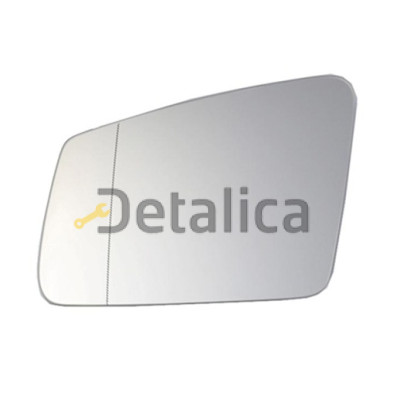 Стекло зеркала левое с подогревом aspherical для Мерседес W204 от 2010