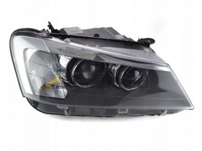 BMW X3 фара прав линзован с рег.мотор , внутри черн , (ксенон) диод (depo)